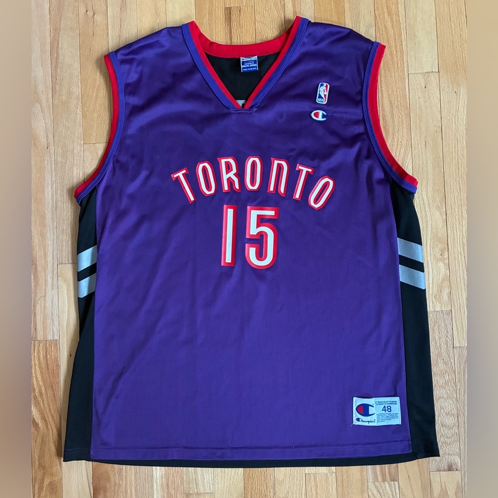 Vintage Vince Carter #15 Toronto Raptors Champion Jersey Men’s Size 48 XL